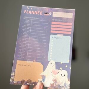 Bloco Planner Diário Fantasmas Apaixonados - Imagem 1