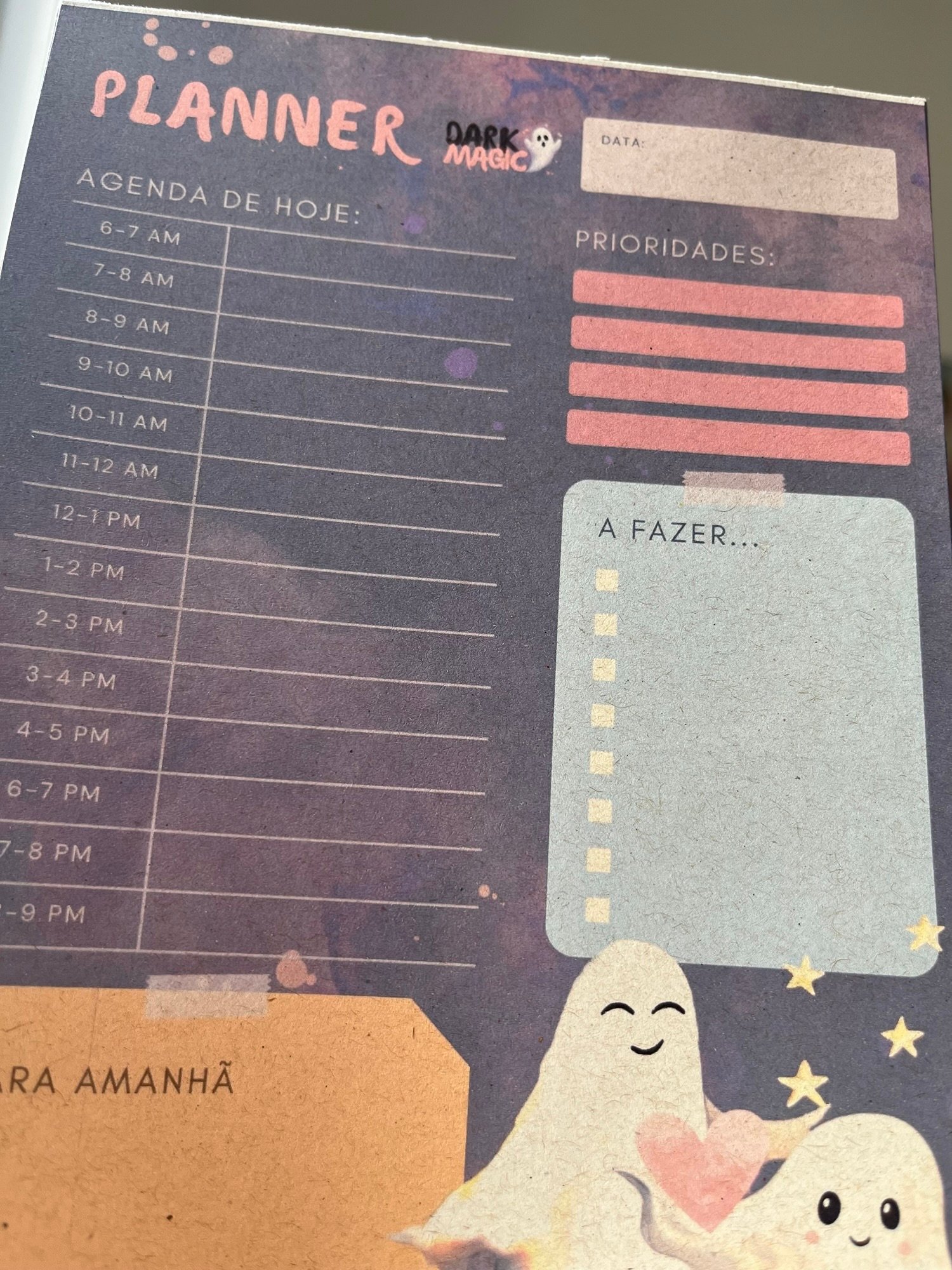 Bloco Planner Diário Fantasmas Apaixonados - Imagem 3