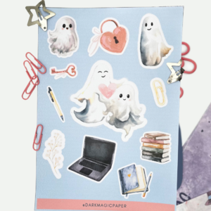 Cartela de adesivos Fantasmas Apaixonados